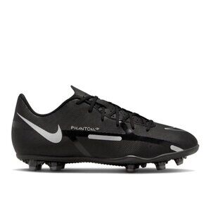 Nike Jr Phantom GT2 Club MG/FG Youth Soccer Cleats Size 5Y Black/Metallic/Silver